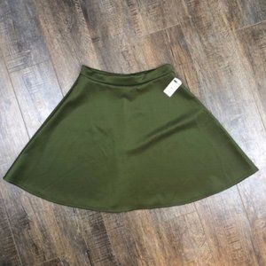 Brand Olive Green Mini Skirt (Med